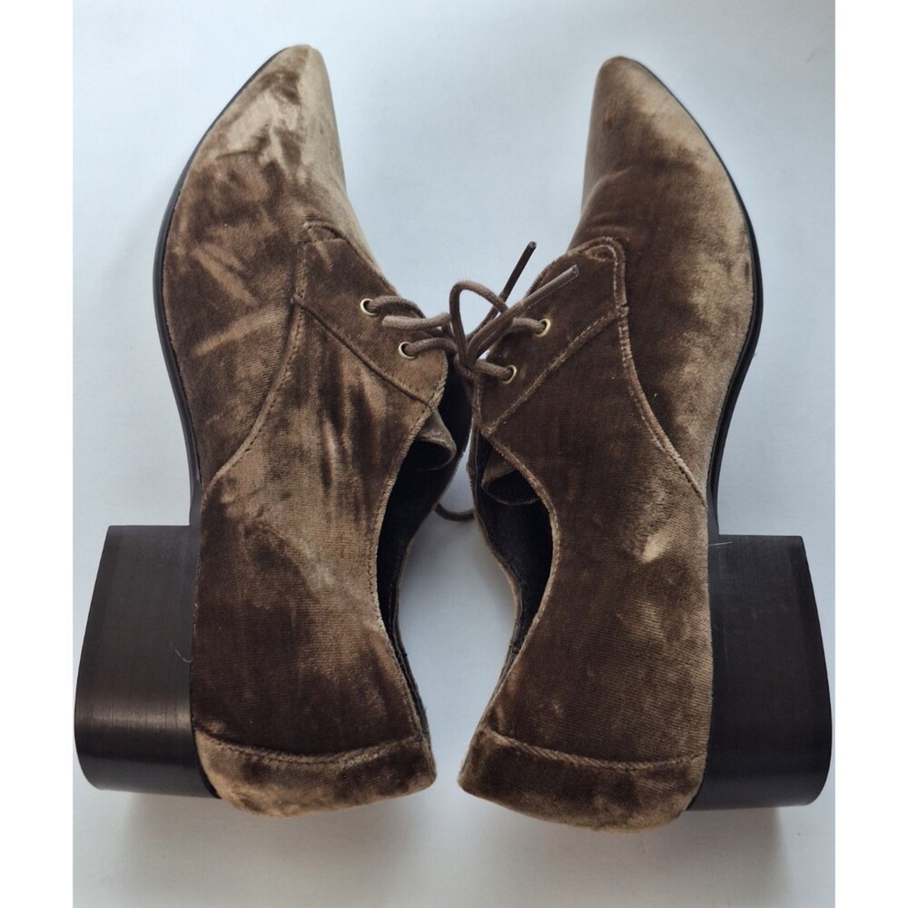 SixtySeven Brown Suede Pointed Toe Oxfords Women's EU 38 US 7 Witchy Office Y2K